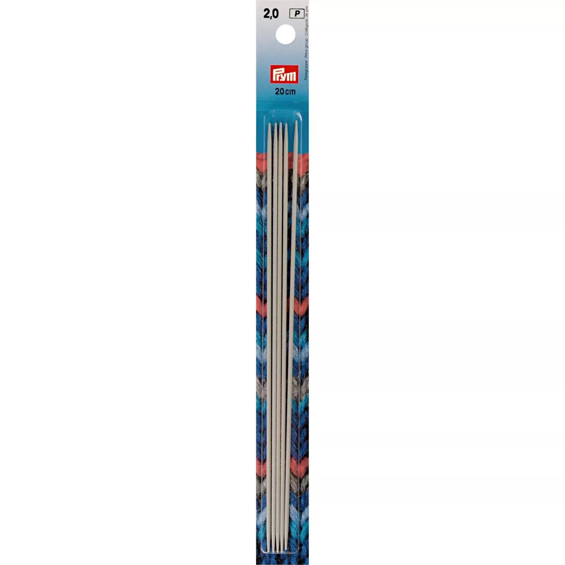 Aiguilles tricot 2 pointes alu 20 cm PRYM ou PONY