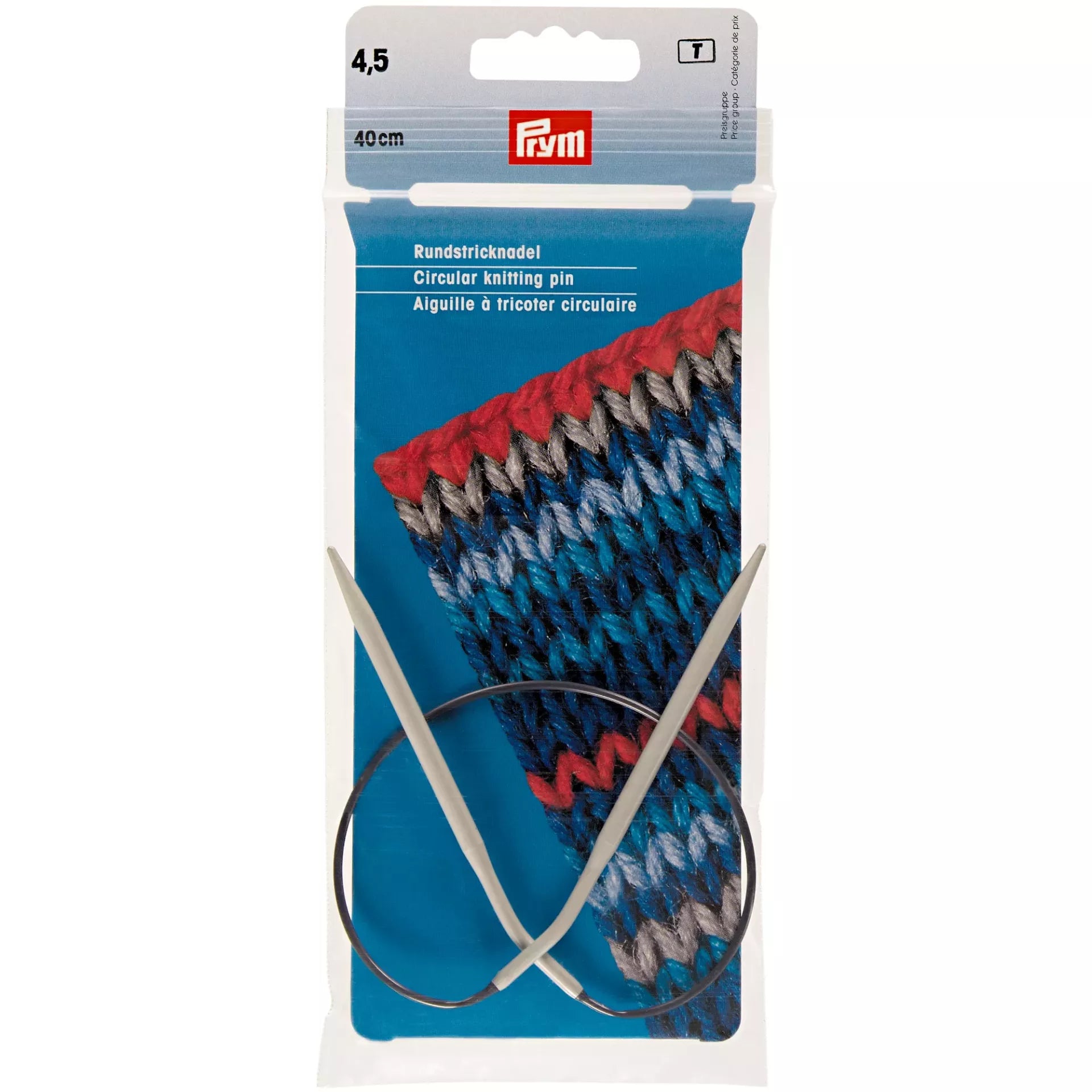 Aiguilles circulaires tricot alu 2 à 10 mm - 40 à 80 cm PRYM, PONY et COSE