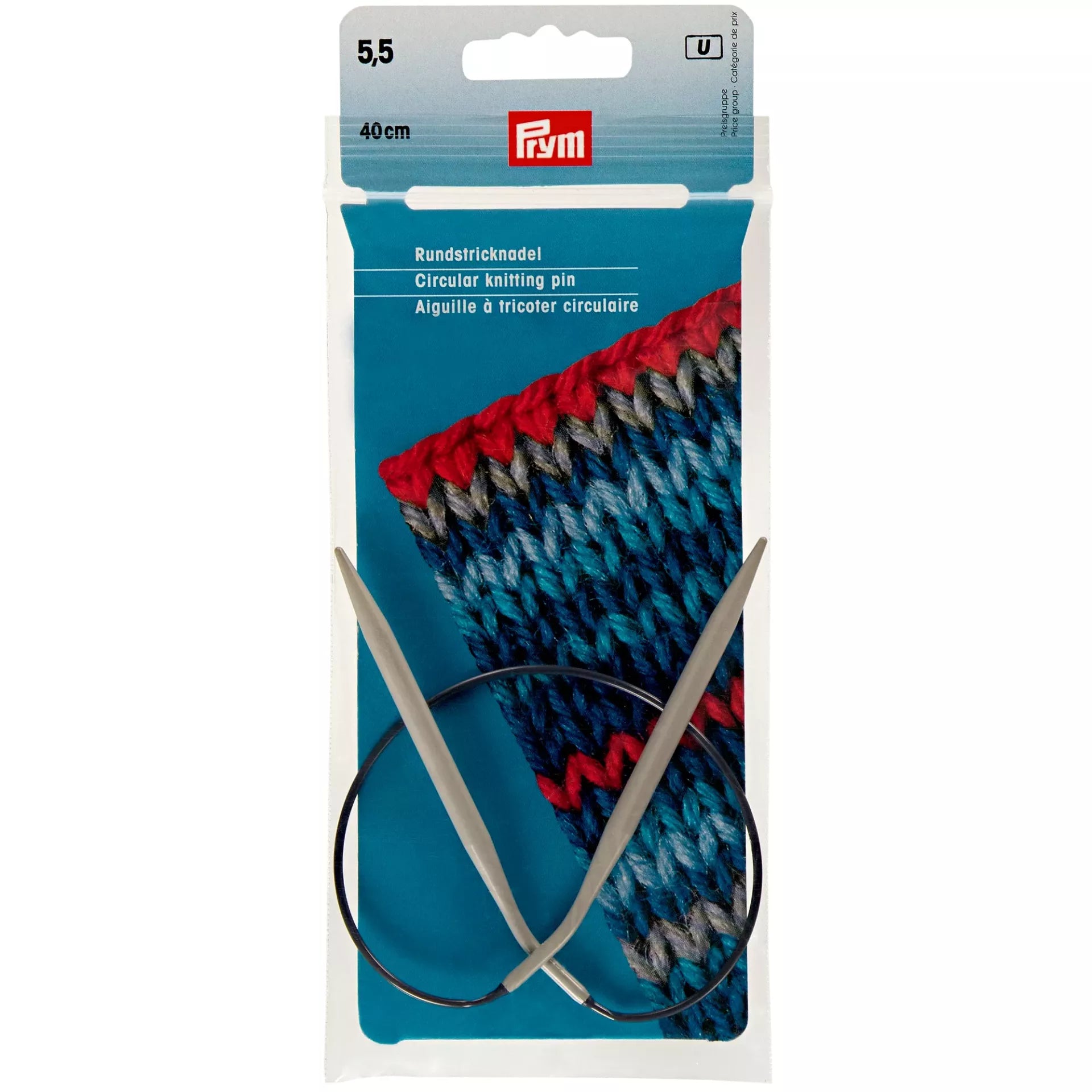 Aiguilles circulaires tricot alu 2 à 10 mm - 40 à 80 cm PRYM, PONY et COSE