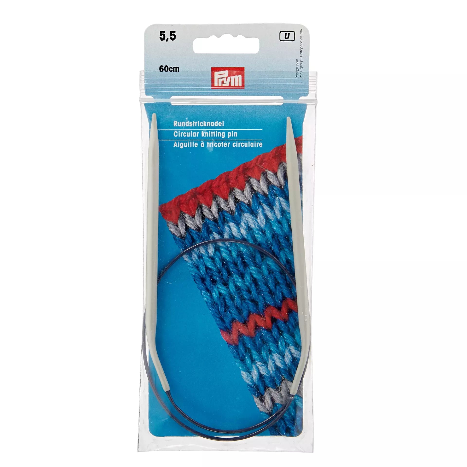 Aiguilles circulaires tricot alu 2 à 10 mm - 40 à 80 cm PRYM, PONY et COSE