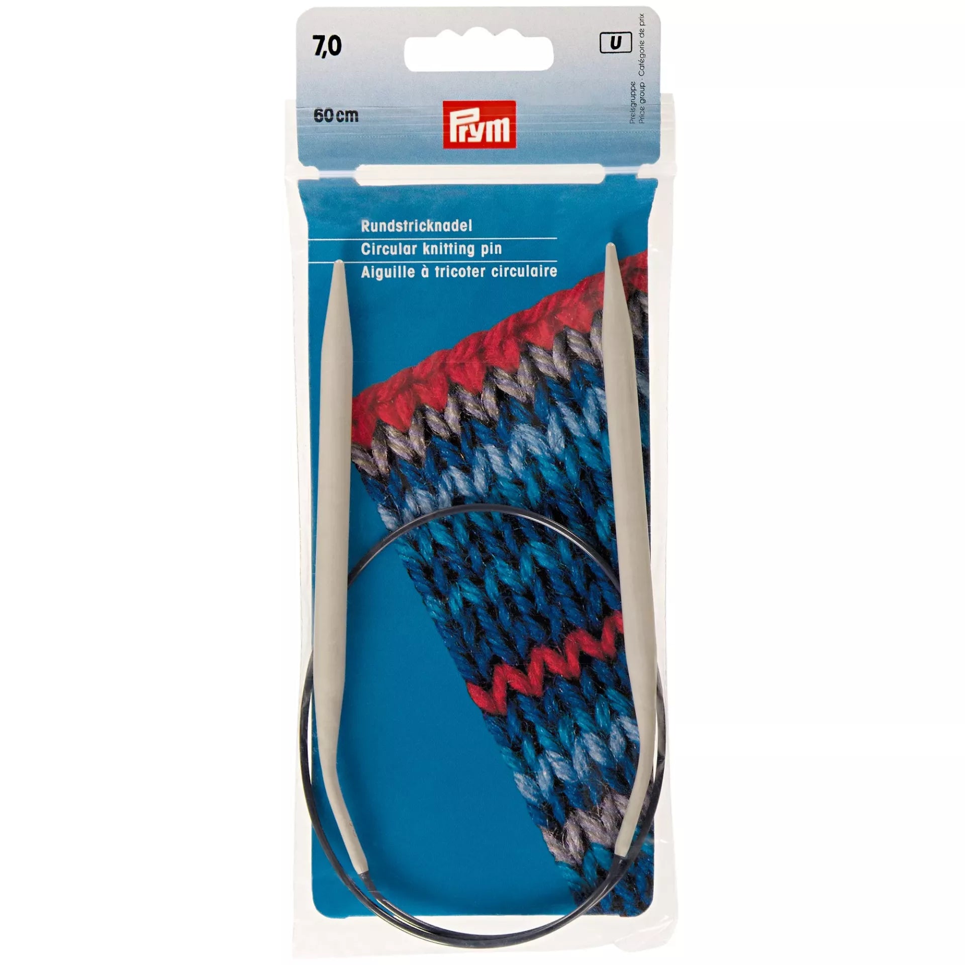 Aiguilles circulaires tricot alu 2 à 10 mm - 40 à 80 cm PRYM, PONY et COSE