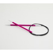 Aiguilles circulaires métal Zing 5 mm (de 25 à 120 cm) KNIT PRO