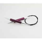 Aiguilles circulaires métal Zing 12 mm (60 et 80 cm) KNIT PRO