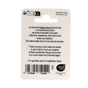 Etiquettes à coudre (blister de 4) BOHIN