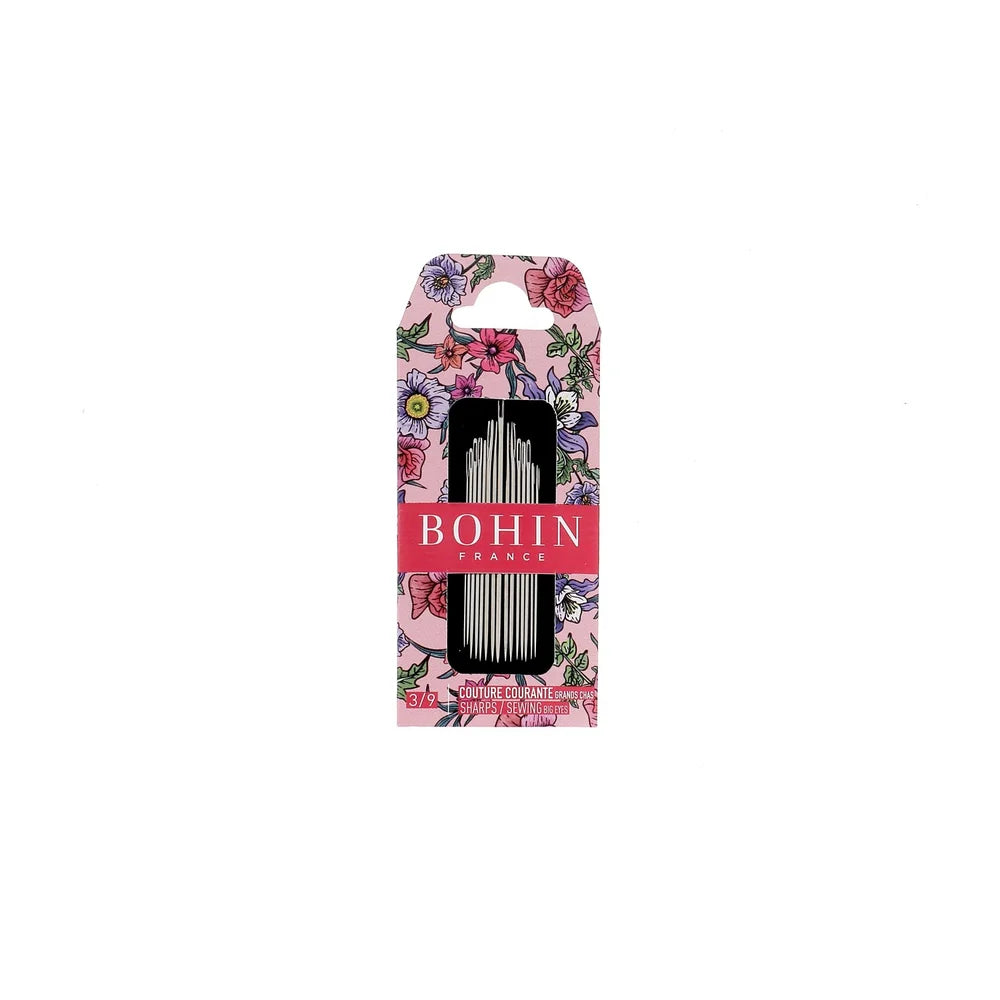 Assortiment d'aiguilles à coudre longues N°3/9 grand chas - Collection Blossom BOHIN