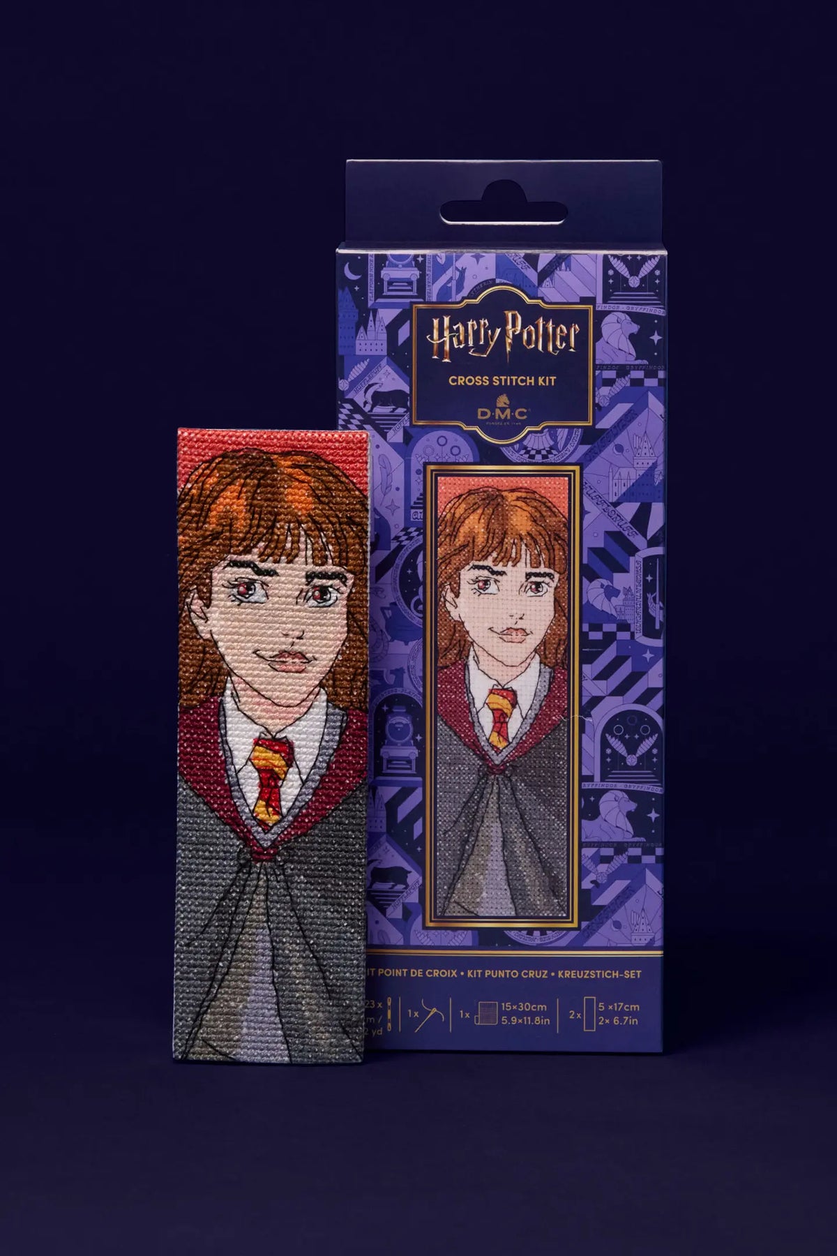 Kit Marque-pages au point de croix Hermione Granger DMC