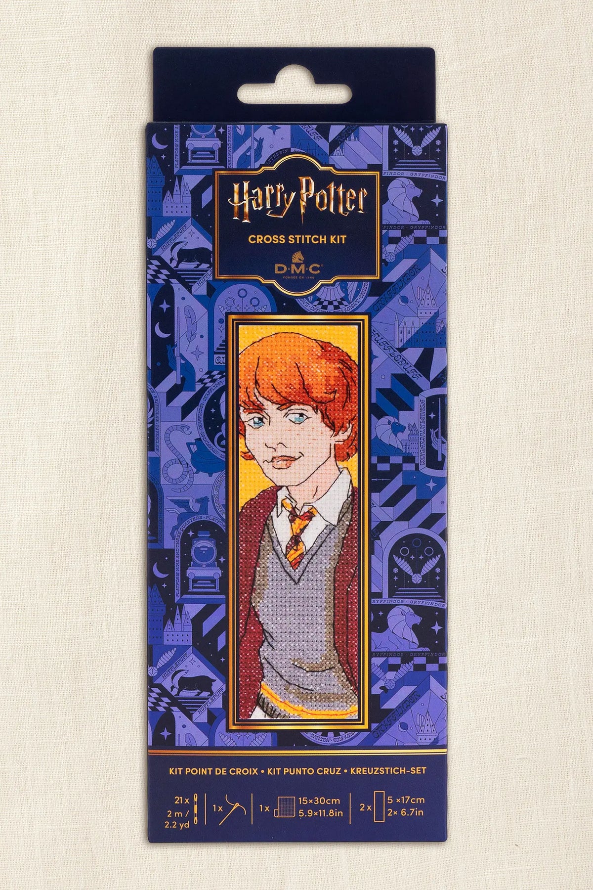 Kit Marque-pages au point de croix Ron Weasley DMC