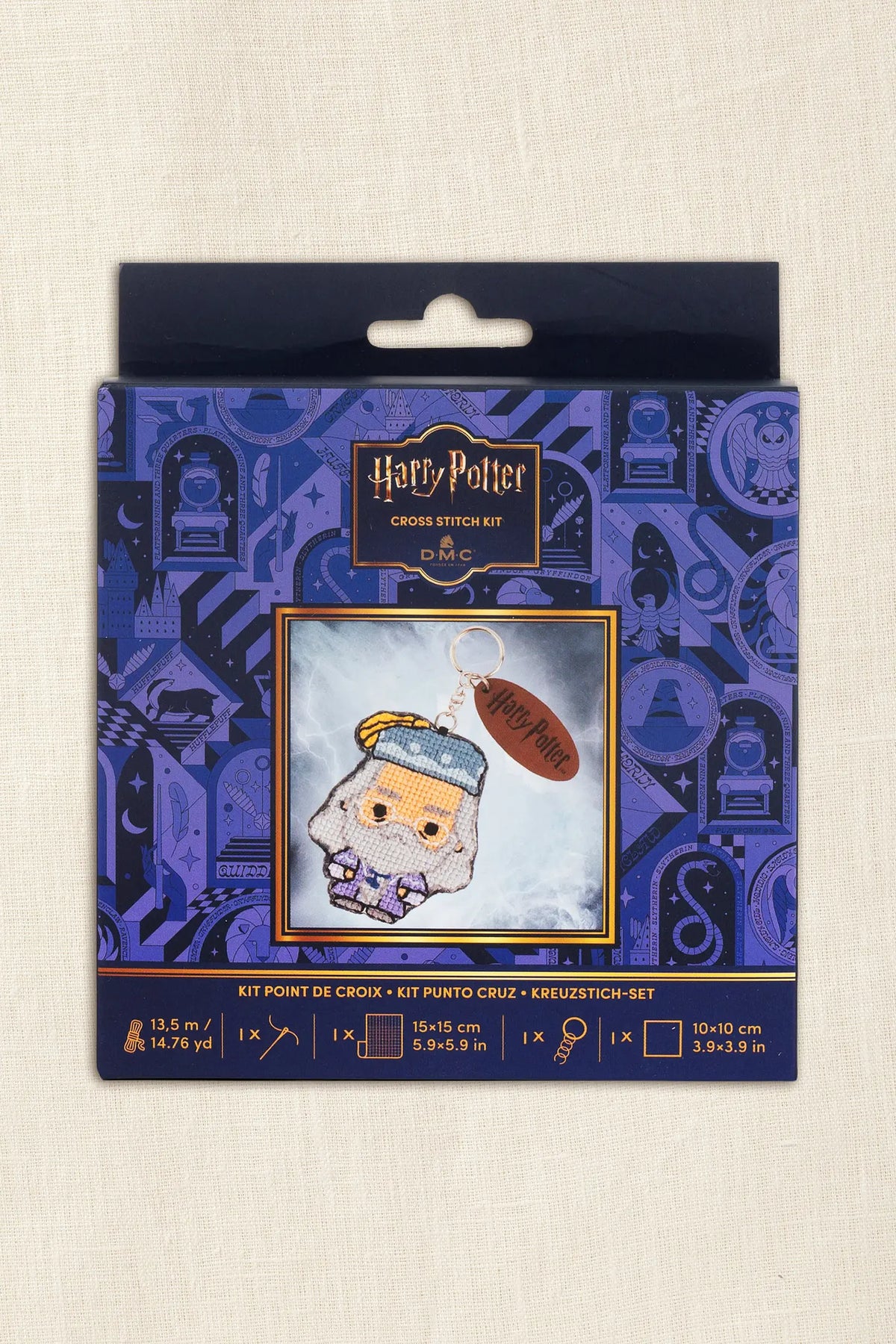 Kit Point de croix porte-clefs Albus Dumbledore DMC