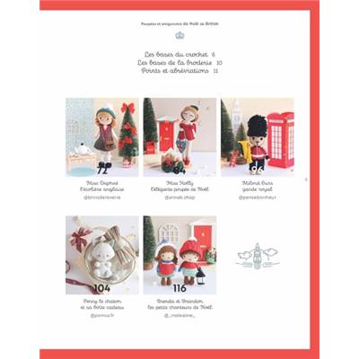 Poupées & amigurumis de Noël so British - 20 créations