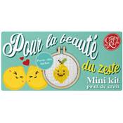 Mini-kit point de croix Pour la beauté du zeste
