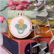 Mini-kit point de croix Bienvenue au monde (Turquoise)