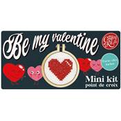 Mini-kit point de croix Be my Valentine