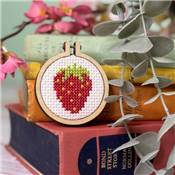 Mini-kit point de croix Pense à ta fraise