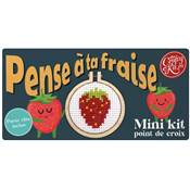 Mini-kit point de croix Pense à ta fraise