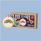 Mini-kit point de croix Love is Love