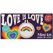Mini-kit point de croix Love is Love