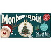 Mini-kit point de croix Mon beau sapin