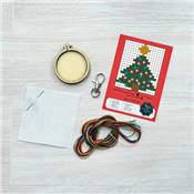 Mini-kit point de croix Mon beau sapin