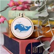 Mini-kit point de croix Je t'aime et Cétacé