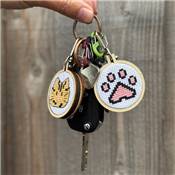 Mini-kit point de croix Je t'aime et Cétacé