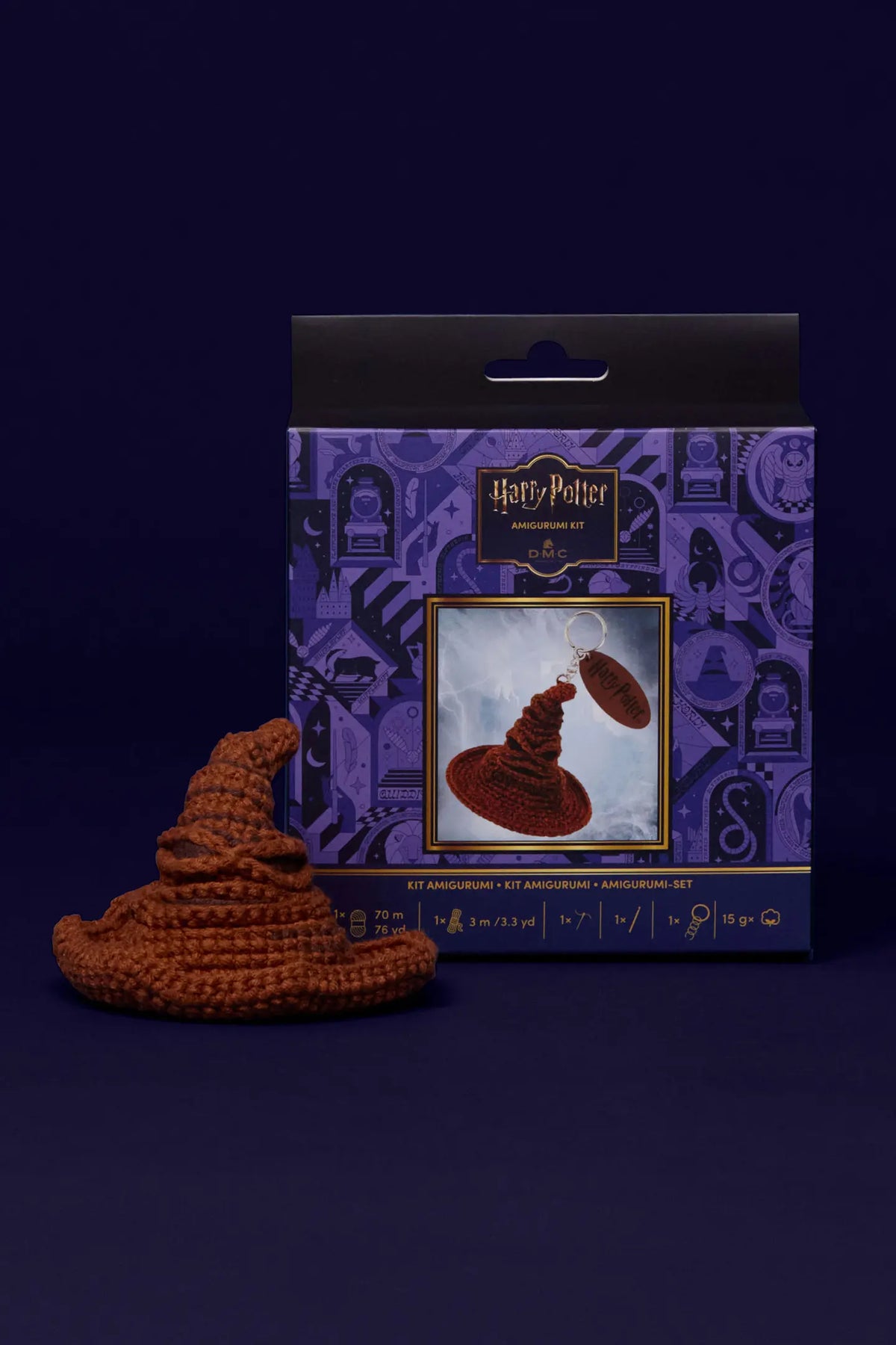 Kit Amigurumi porte-clefs Choixpeau magique DMC