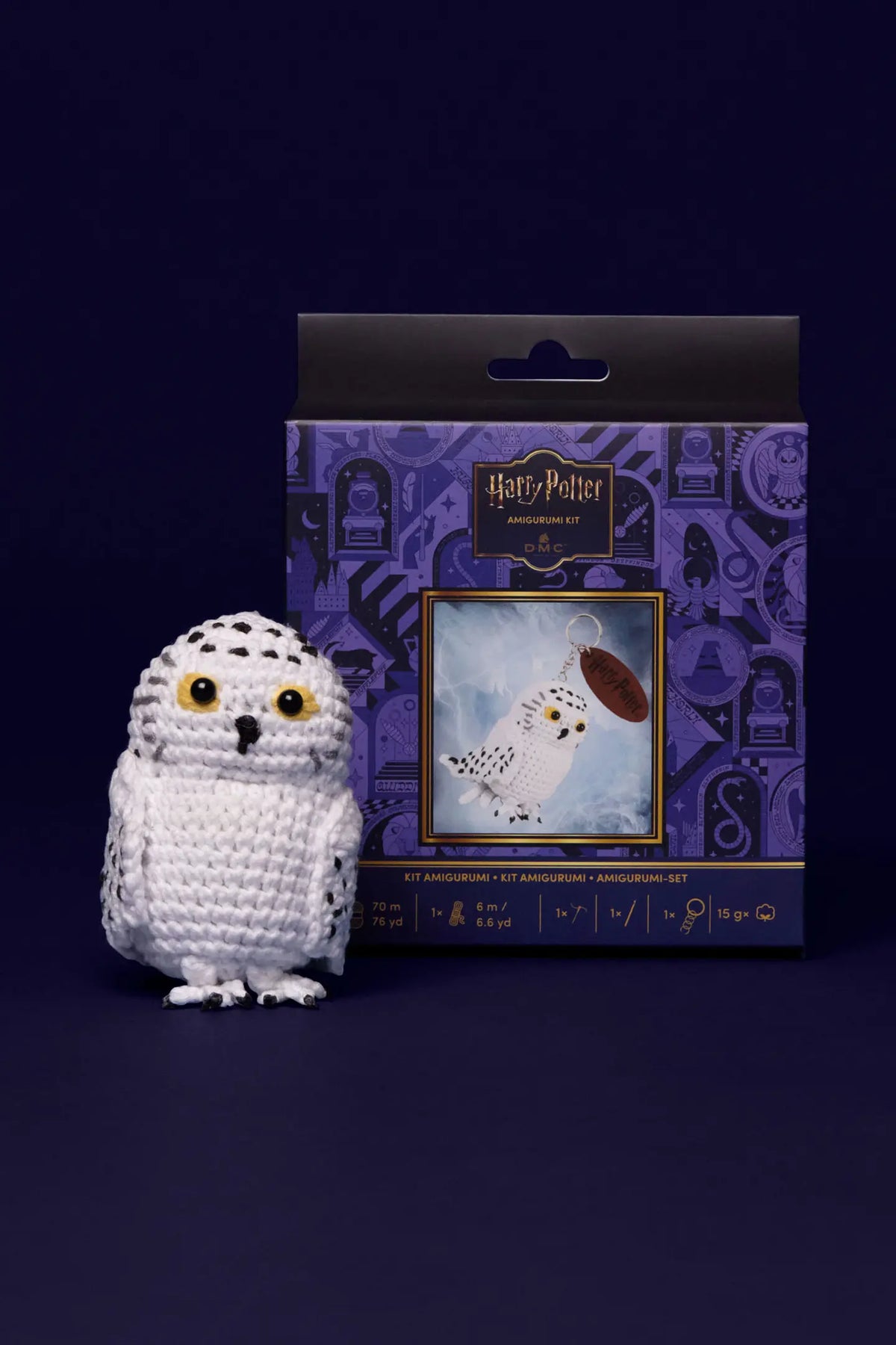 Kit Amigurumi porte-clefs Hedwige DMC