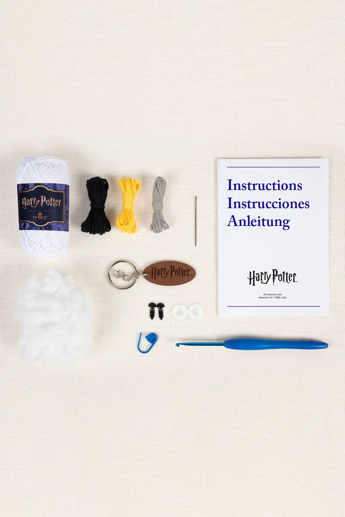 Kit Amigurumi porte-clefs Hedwige DMC