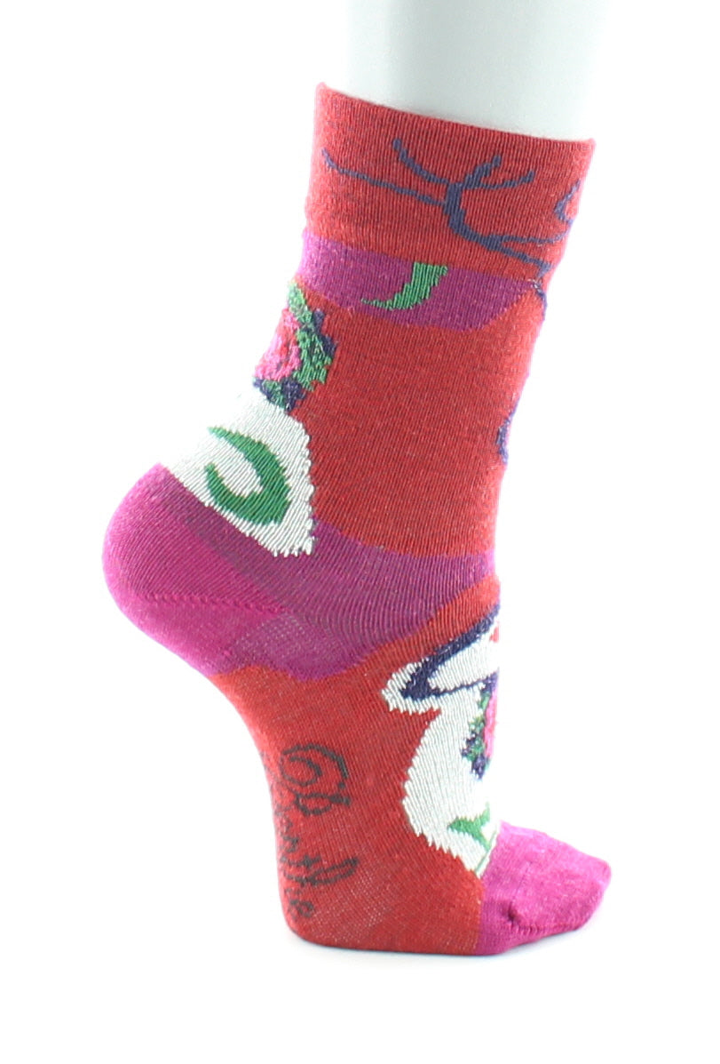 Chaussettes enfant à motif La Rose