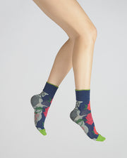 Chaussettes femme 3 jolies roses