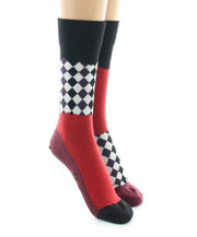 Chaussettes femme Damiers asymétriques