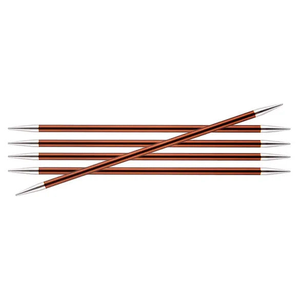 Aiguilles tricot 2 pointes métal Zing 15 cm (de 2,25 à 6 mm de diamètre) KNIT PRO
