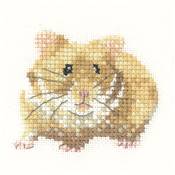 Kit point de croix compté - Hamster 6.5 x 5.5 cm
