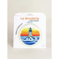 Kit Broderie traditionnelle Phare au crépuscule MILPOINT