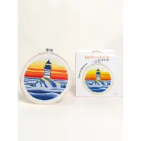 Kit Broderie traditionnelle Phare au crépuscule MILPOINT