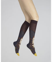 Chaussettes hautes Visage d'une femme
