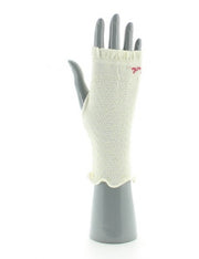 Mitaines femme mailles dévorées écrues TU