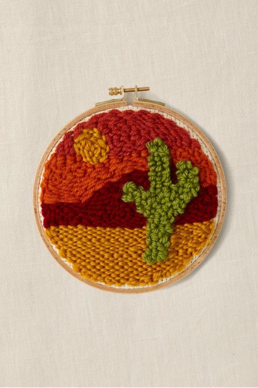 Kit Punch Needle Terre de sable DMC