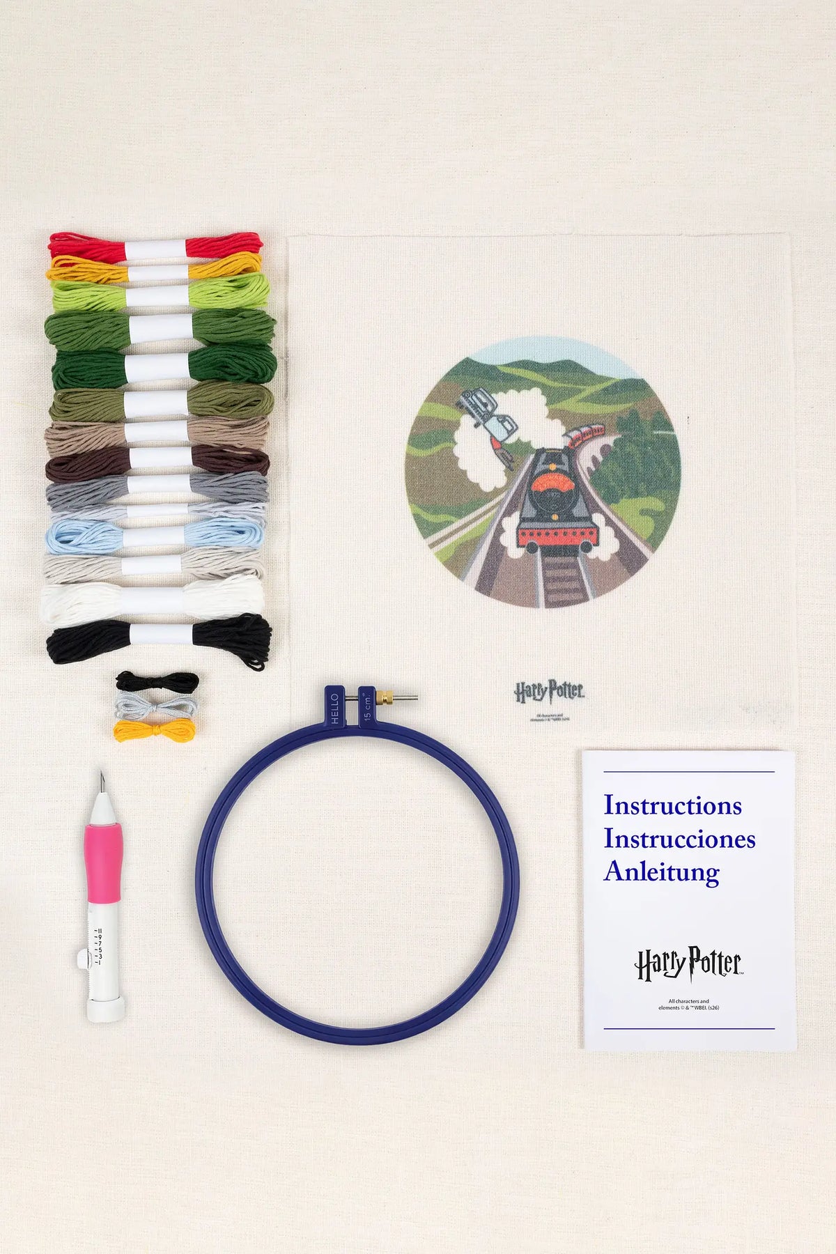 Kit Punch needle Voiture volante DMC
