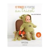 12 Tenues de poupons au tricot - Poupon de 28 Cm