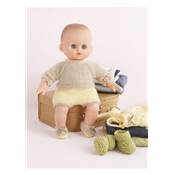 12 Tenues de poupons au tricot - Poupon de 28 Cm