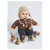 12 Tenues de poupons au tricot - Poupon de 28 Cm