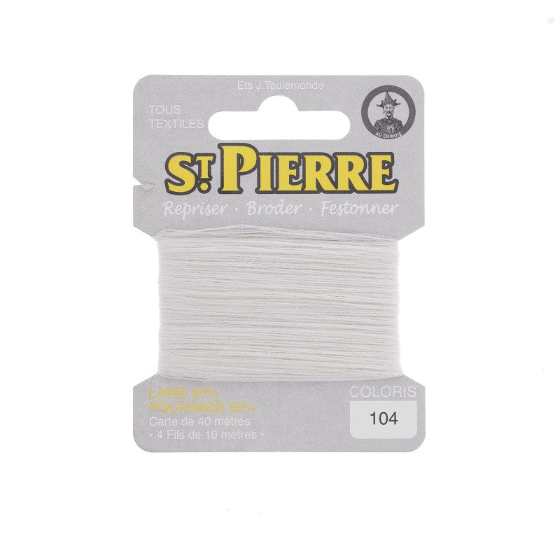 Fil à repriser en laine carte de 10m SAINT PIERRE