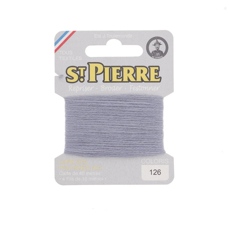 Fil à repriser en laine carte de 10m SAINT PIERRE