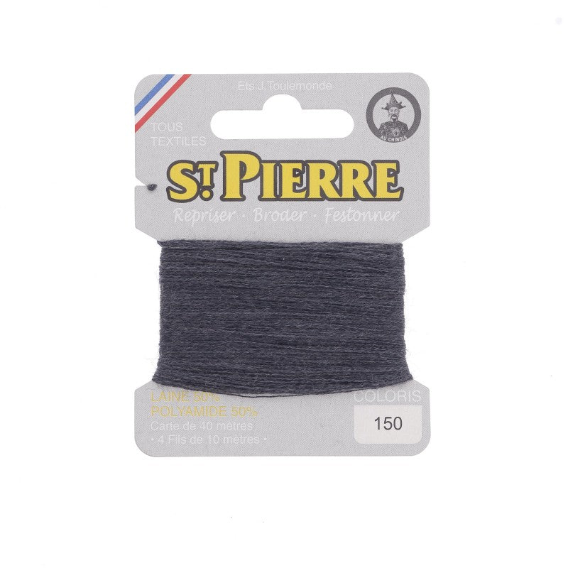 Fil à repriser en laine carte de 10m SAINT PIERRE