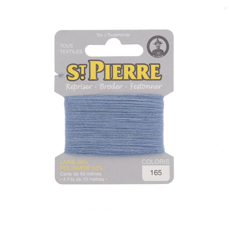 Fil à repriser en laine carte de 10m SAINT PIERRE