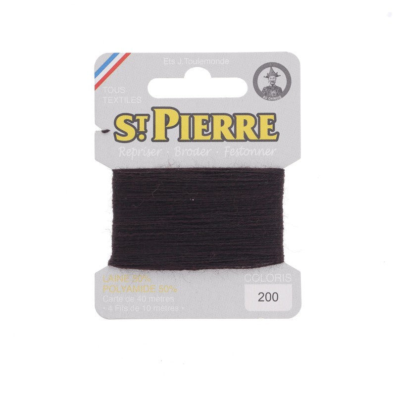 Fil à repriser en laine carte de 10m SAINT PIERRE