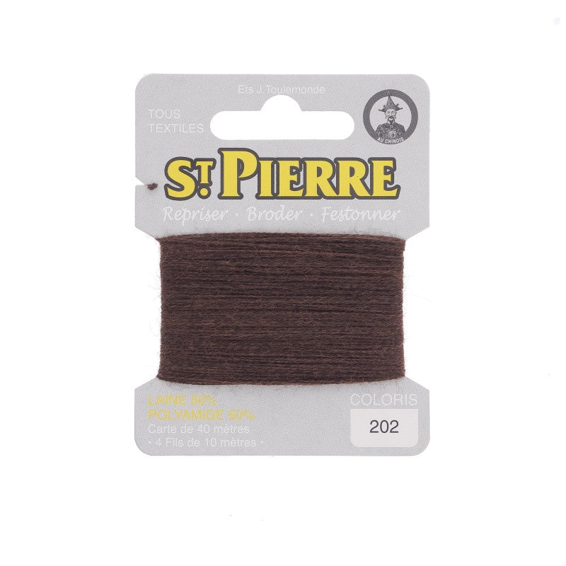 Fil à repriser en laine carte de 10m SAINT PIERRE