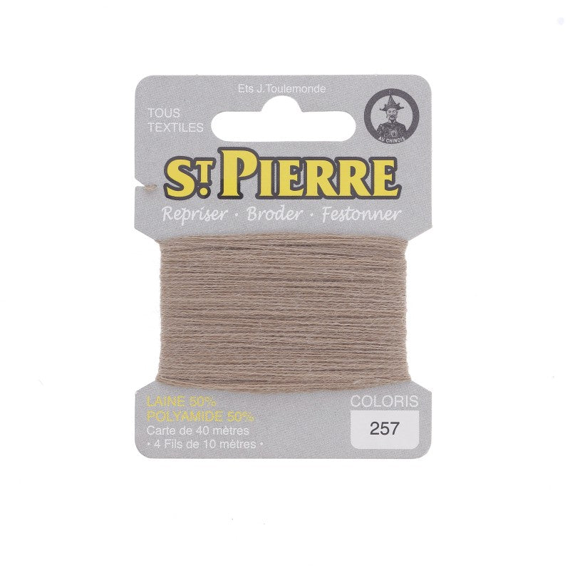 Fil à repriser en laine carte de 10m SAINT PIERRE