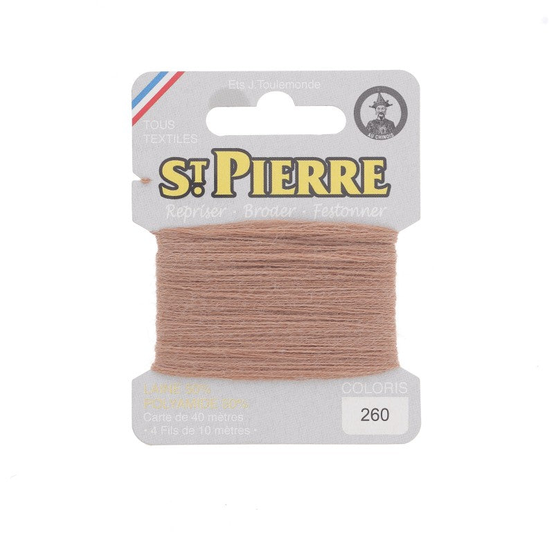 Fil à repriser en laine carte de 10m SAINT PIERRE