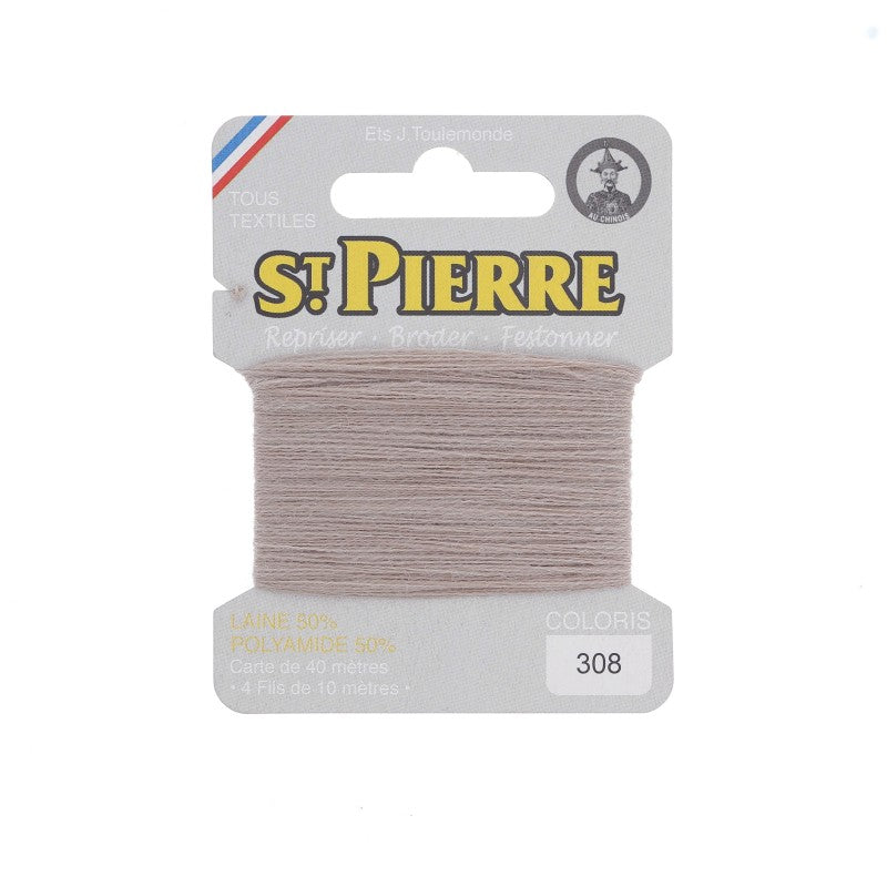 Fil à repriser en laine carte de 10m SAINT PIERRE